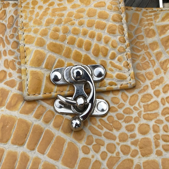 Poesis Handbag Women Shoulder Bag Yellow Bag - Picture 3 of 8